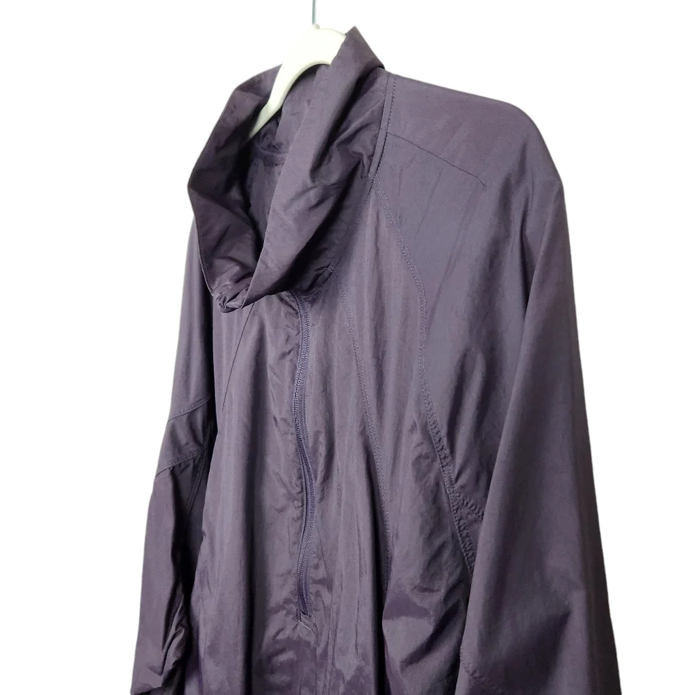 Athleta Grace Half Zip Top Jacket Deep Crocus Violet Nylon Wind Women's Size 3X - Picture 5 of 15